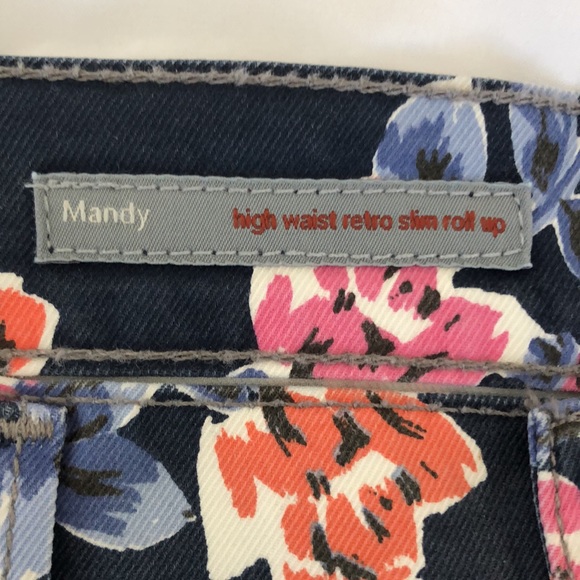 NEW WITHOUT TAGS CITIZENS OF HUMANITY MANDY HIGH WAIST RETRO SLIM ROLL UP JEANS - Picture 4 of 11